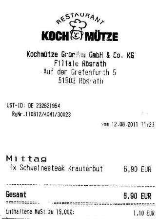 imnt Hffner Kochmtze Restaurant